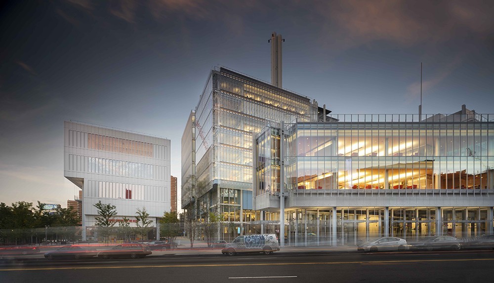 Phase I of Columbia's Manhattanville campus – which includes the Jerome L. Greene Science Center, Lenfest Center for the Arts, and The Forum – received a 2019 Urban Land Institute New York (ULI NY) Award for Excellence in Institutional Development. (Photo: Nic Lehoux) Lenfest Center for the Arts, Jerome L. Greene Science Center, and The Forum at Columbia's Manhattanville campus